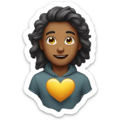 corazon con venda sticker