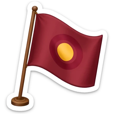 Bandera color vino sin detalles sticker