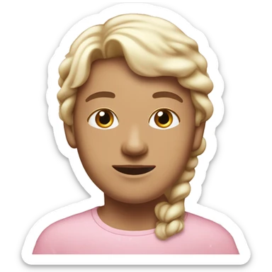 light pink chirtsmas things ￼ sticker