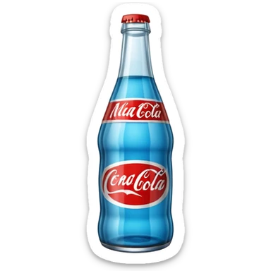 Nuka Cola blue bottle turn right sticker