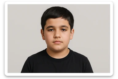 Shu bolani 10 11 yoshligini tasvirlab ber beligacha bo'lsin orqa fonda hech narsa bo'lasin sticker