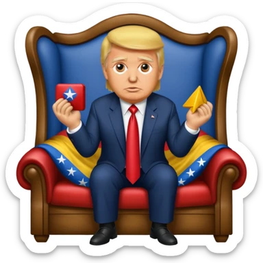 Trump qui kidnappe El président du Venezuela sticker