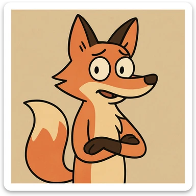 Fox sticker
