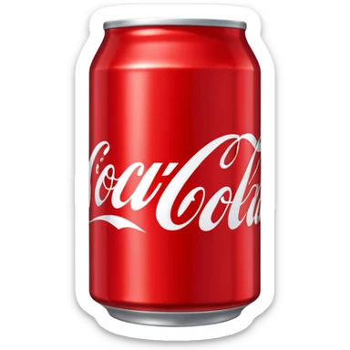 Coca cola can sticker