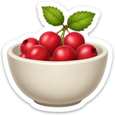 berry in bowl sticker
