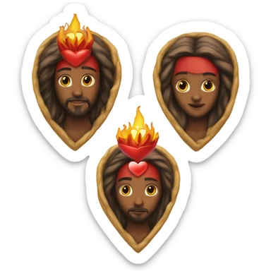 Sacred Heart of Jesus heart only sticker