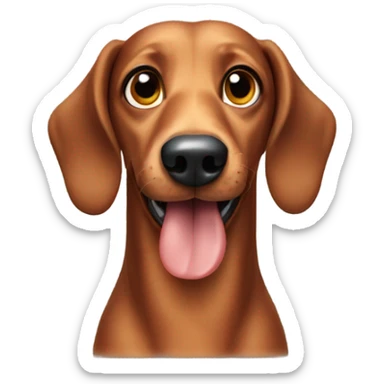Sausage dog sticker