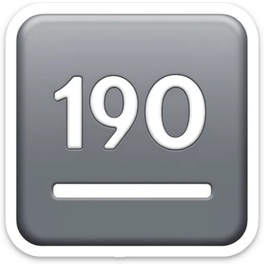 100  le nombre dans un carre gris sticker