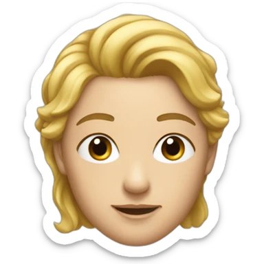 Homme sur une femme dans un liy sticker