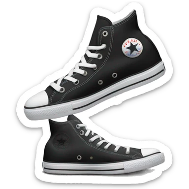 black converse all star chuck taylor high sticker