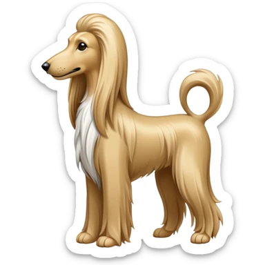 Afghan hound sticker