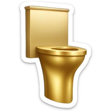 golden urinal sticker