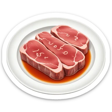 boiled meat dish sticker