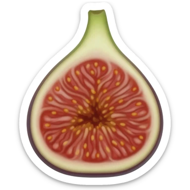 Fig fruit sticker