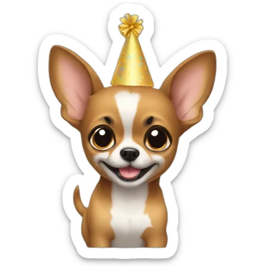 Chihuha Birthay sticker