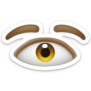 A man points to his eye sticker