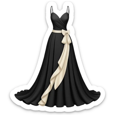 fashion silhouette ivory sticker