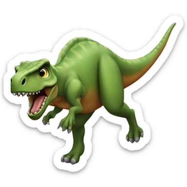 Dinosaur running sticker