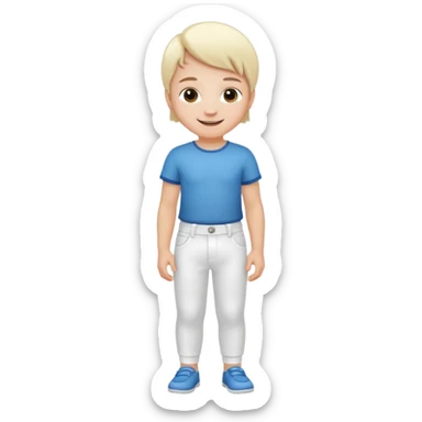 Cute Child with white pants sticker