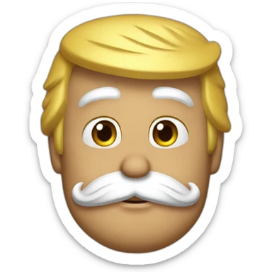 donald trump as donald duck sticker