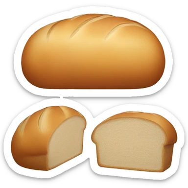 Freshly baked loaf of bread ￼ sticker
