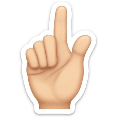 Hand Showing 'I Love You' Sign sticker