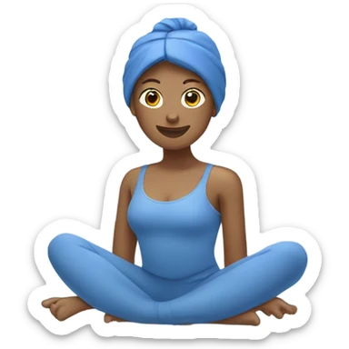 Pilates blue  sticker