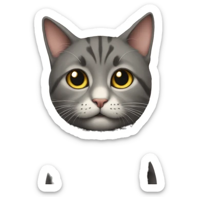 So sad meow meow meow meow sticker