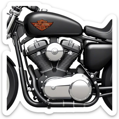 Harley Davidson Sportster 48 custom bobber sticker