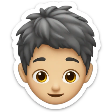 niño pelirrojo con cuernos sticker