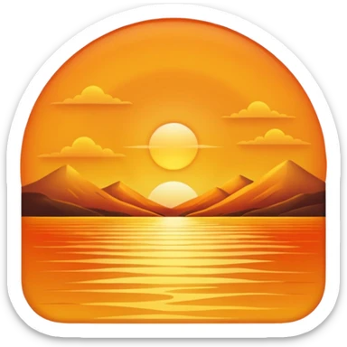golden hour sticker