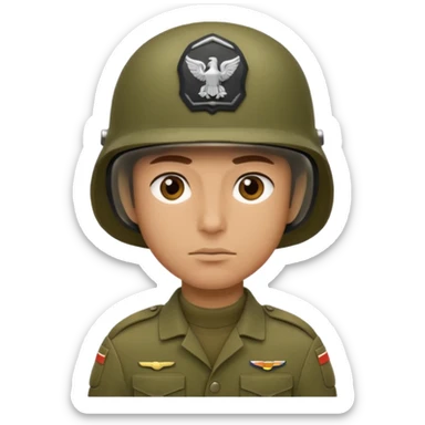 create me a emoji for discord, it should be a soldier. sticker