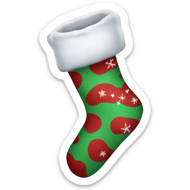Christmas sock sticker