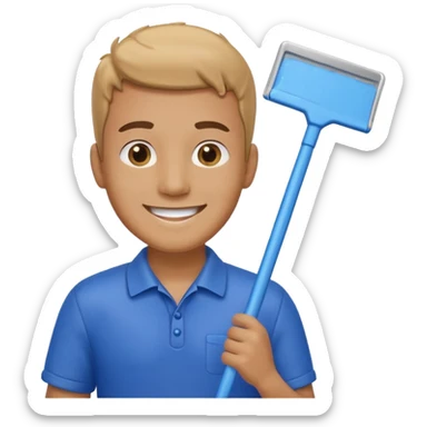 Window Cleaner man  sticker