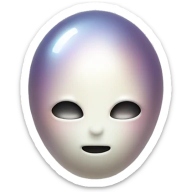 a single glowing pearl, no face sticker