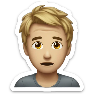 qwerty crying that his family abandoned him sticker