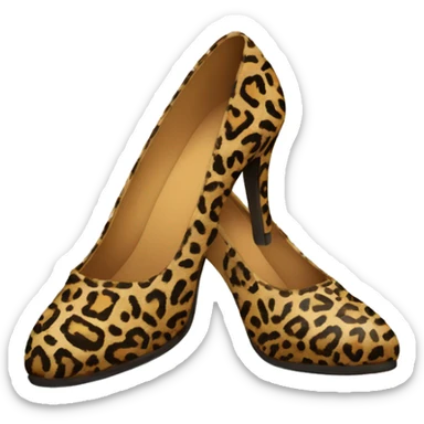 Escarpins léopard  sticker