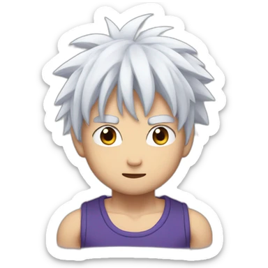 I depicted Killua with muscles sticker