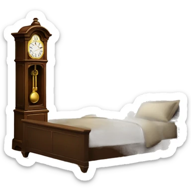 grandfather clock sticker