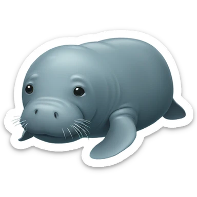 African Manatee sticker