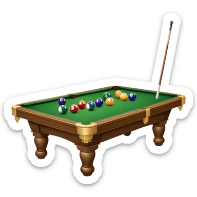 billiard table sticker