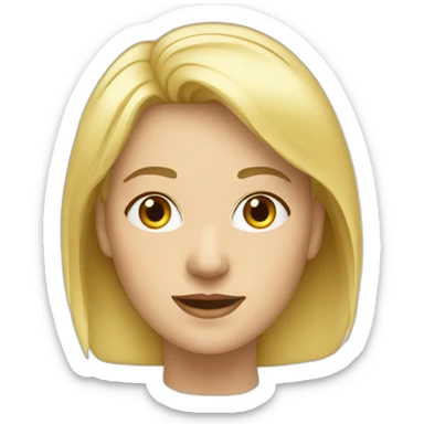 blonde frau mitte 20  sticker