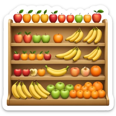 anaquel de frutas sticker