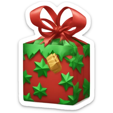 Christmas gift bag sticker