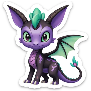 Meloetta-Delcatty-Spyro-Toothless-Stitch-Pokémon-Fakémon-creature-hybrid sticker