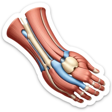 Elbow muscle anatomy sticker