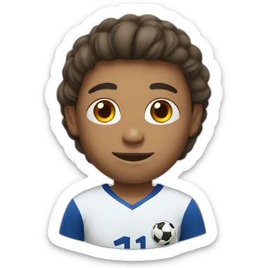 soccer player with 11 number sticker