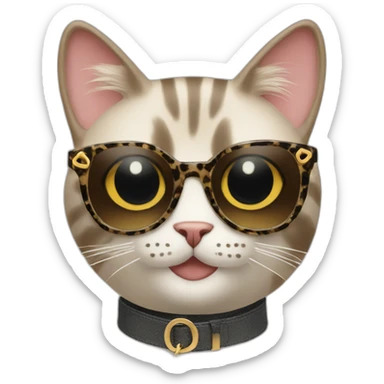 Fendi fashionable cat sticker
