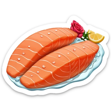 tranche de saumon  sticker