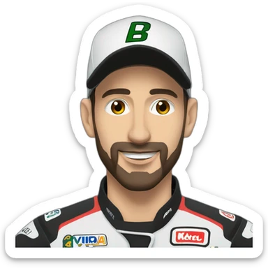 Maxime Biaggi avec Grim sticker